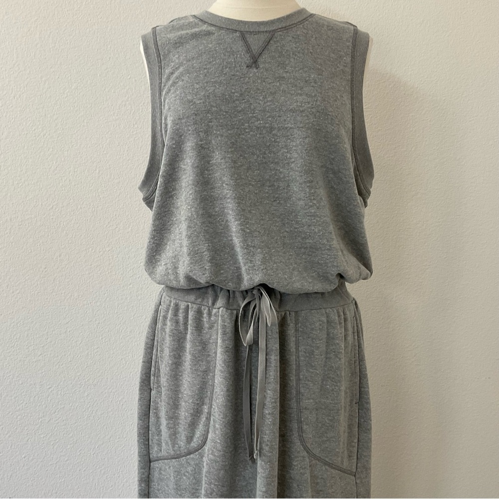 Prana Cozy Up Beach Hopper Hemp Sweatshirt Dress Heather Gray Size XL - Picture 5 of 13